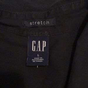Long sleeve black dress shirt Gap size L